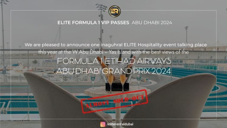Yacht Rental for Abu Dhabi Formula 1 Fans